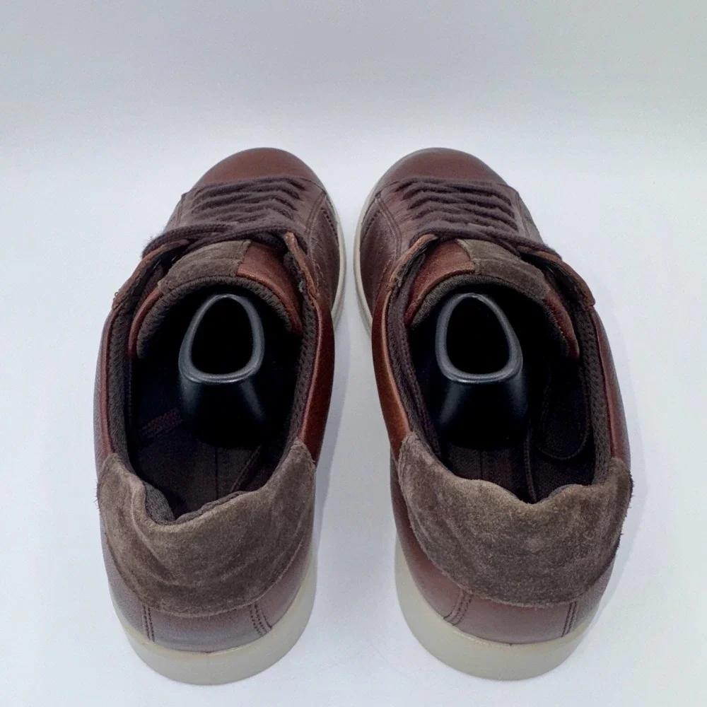 ECCO Street Lite‎ Retro Shoe Men's Size 7 - 7.5 EU 41 Rustic Brown Leather